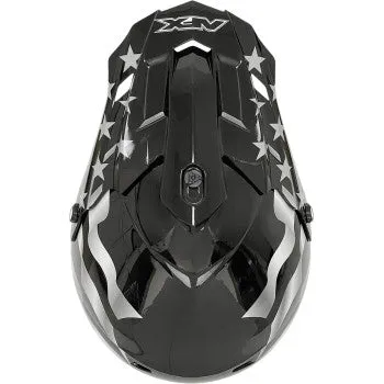 AFX FX-17 Off Road Helmet American Flag Stealth