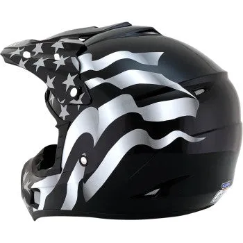 AFX FX-17 Off Road Helmet American Flag Stealth