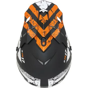 AFX FX-17 Off Road Helmet Attack Graphic Matte Orange Black