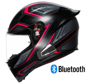 AGV K1 Full Face Bluetooth Helmet Sling Matte Black/Pink