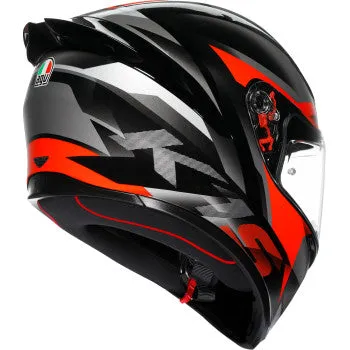 AGV K1 Full Face Helmet Fastlap Black/Gray/Red