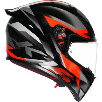 AGV K1 Full Face Helmet Fastlap Black/Gray/Red