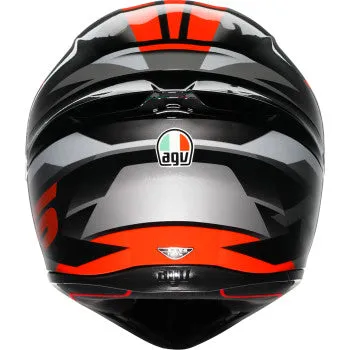 AGV K1 Full Face Helmet Fastlap Black/Gray/Red