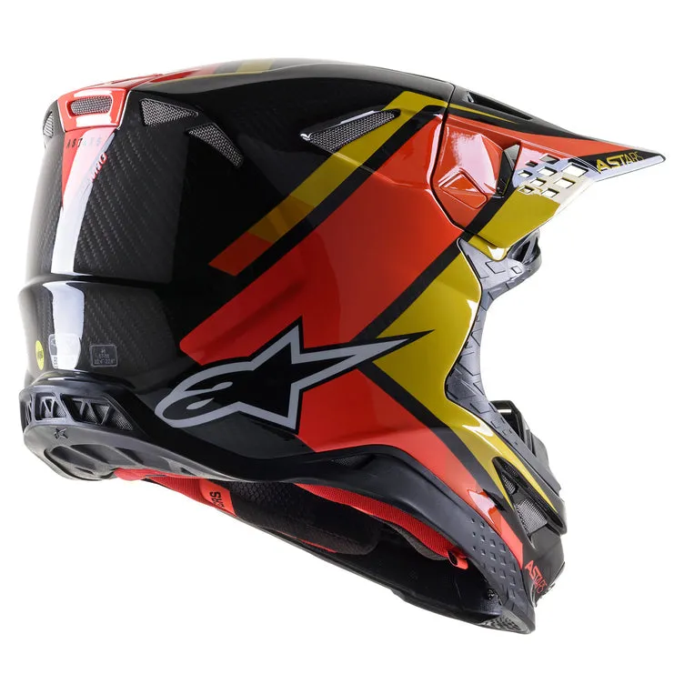 Alpinestars Supertech M10 Carbon META2 Helmet Orange Glossy