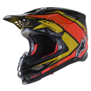 Alpinestars Supertech M10 Carbon META2 Helmet Orange Glossy