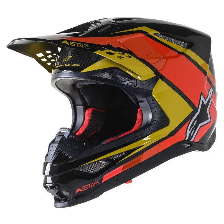 Alpinestars Supertech M10 Carbon META2 Helmet Orange Glossy