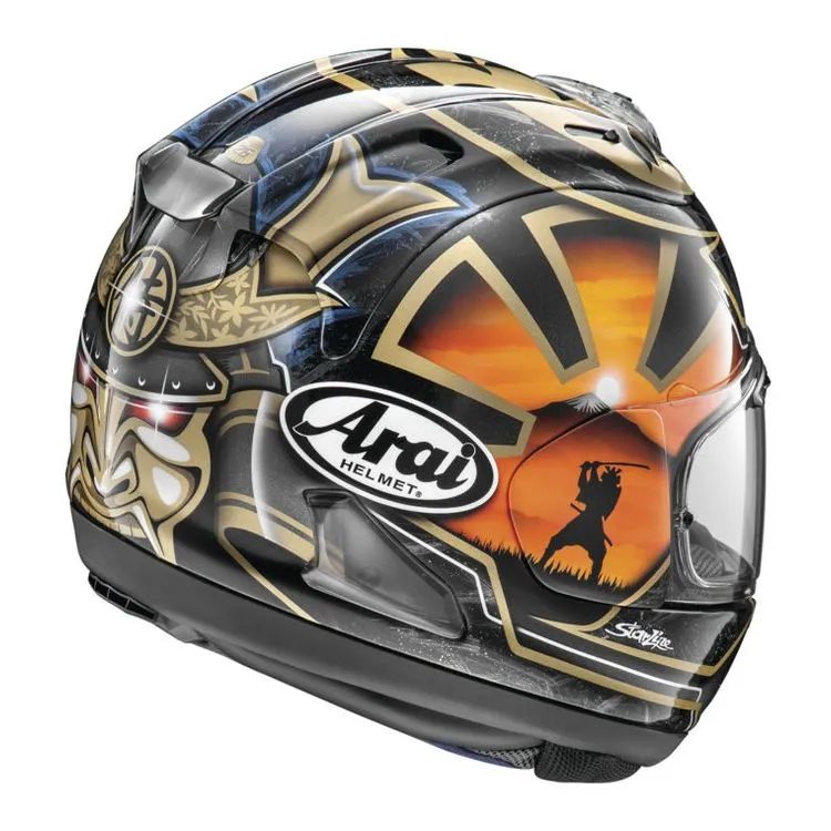 Arai Corsair X Pedrosa Helmet Dani Samurai 2 Orange Black