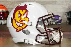 Arizona State Sun Devils Riddell Speed Display Helmet - White Sparky