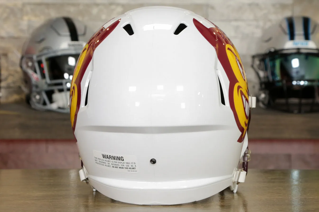 Arizona State Sun Devils Riddell Speed Display Helmet - White Sparky