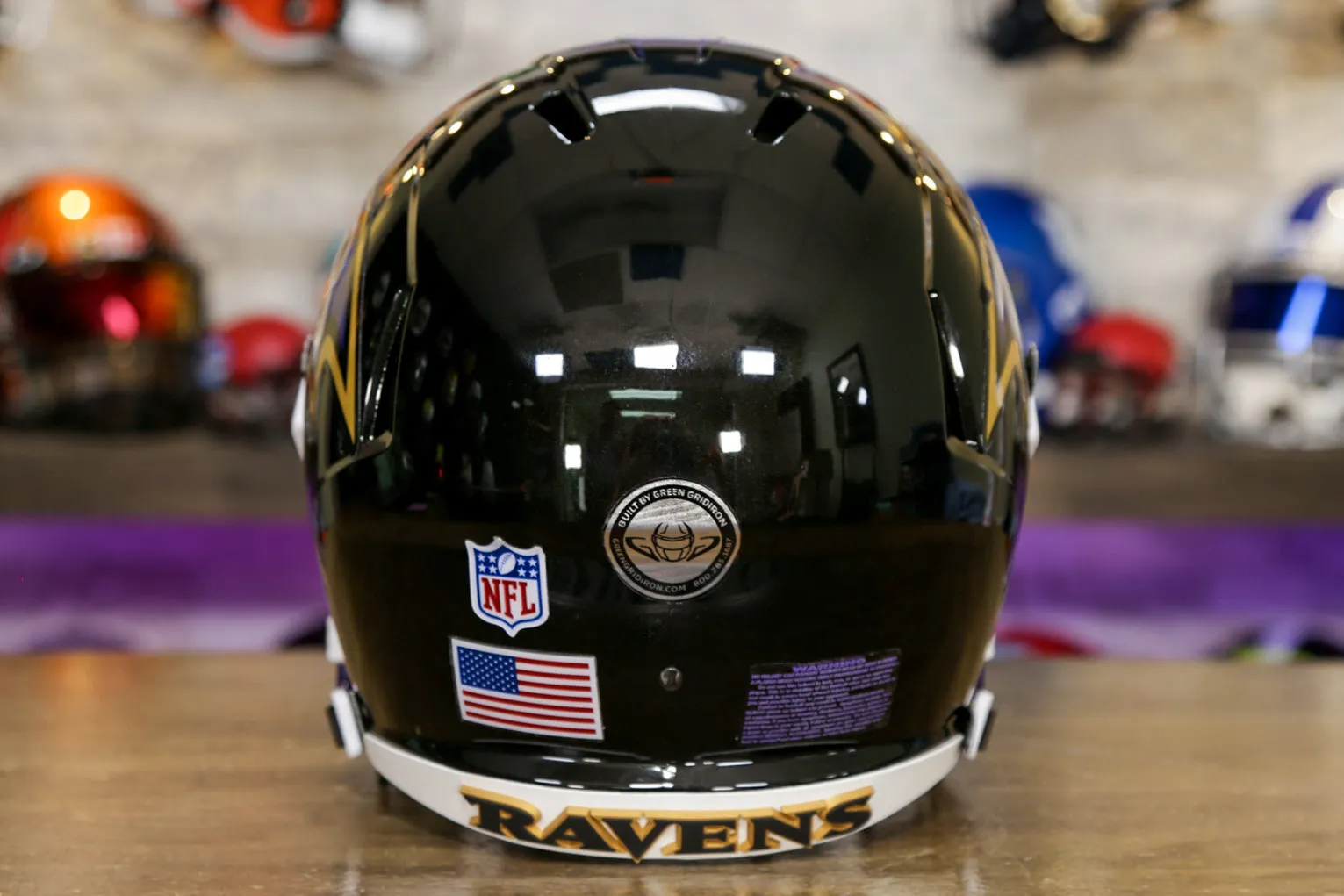 Baltimore Ravens Riddell Speed Display Helmet - GG Edition 00298