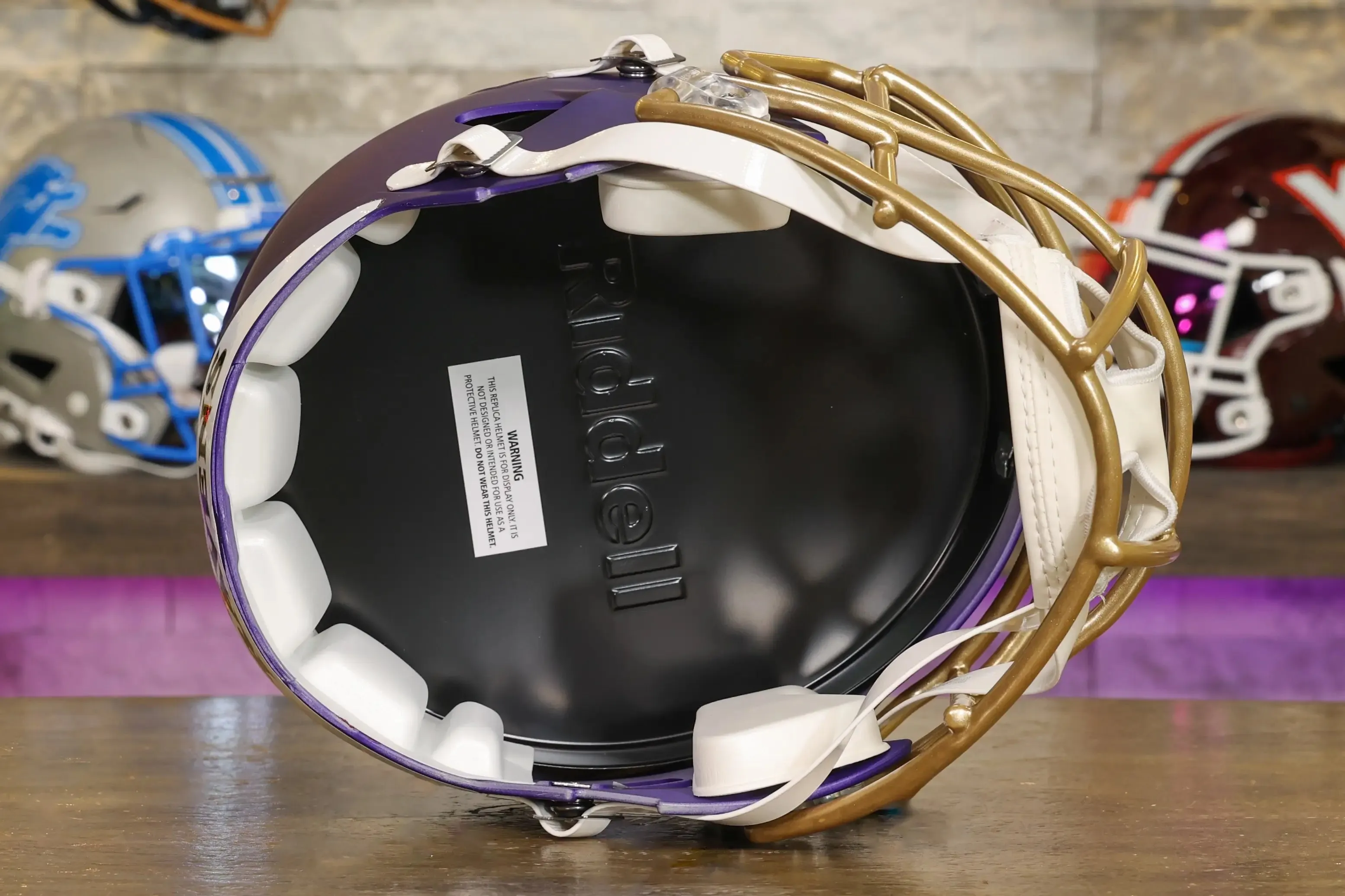 Baltimore Ravens Riddell Speed Display Helmet - Purple Rising Alternate