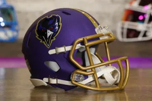 Baltimore Ravens Riddell Speed Mini Helmet - Purple Rising Alternate