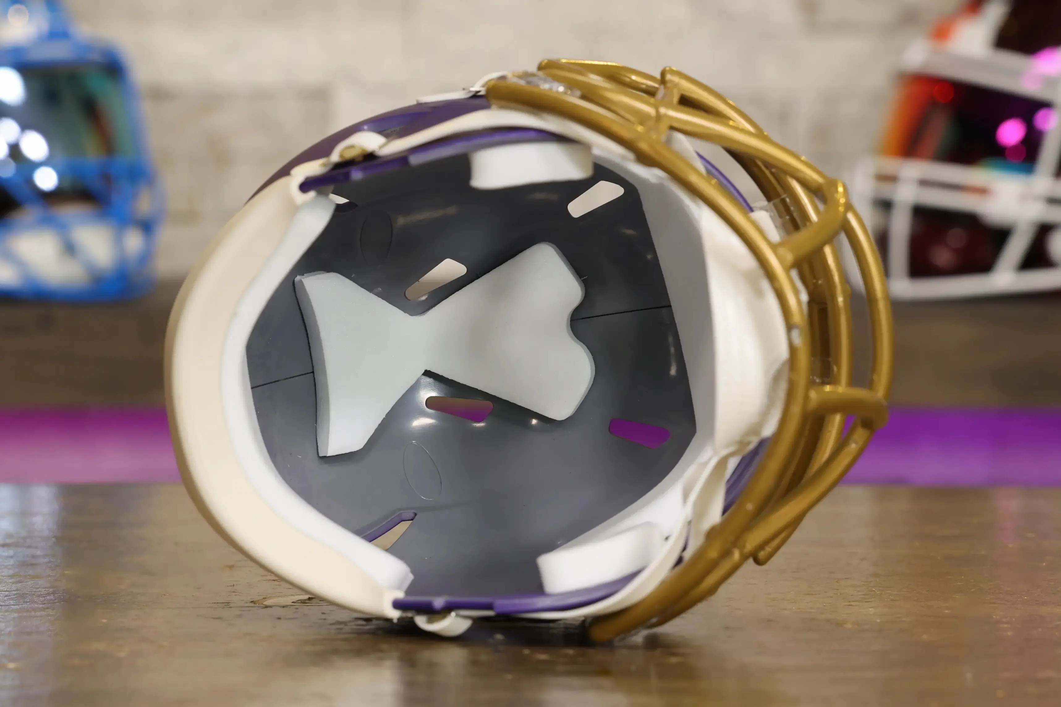 Baltimore Ravens Riddell Speed Mini Helmet - Purple Rising Alternate