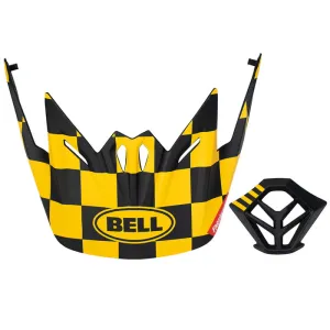 Bell Full-9 Replacement Visor Combo Kit - Fasthouse Checkers - Yellow-Black