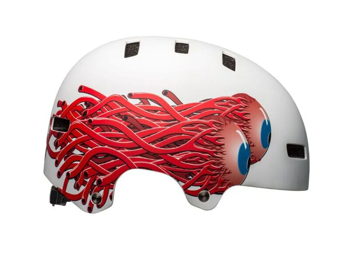 Bell Span BMX Helmet - Matt White Eyes
