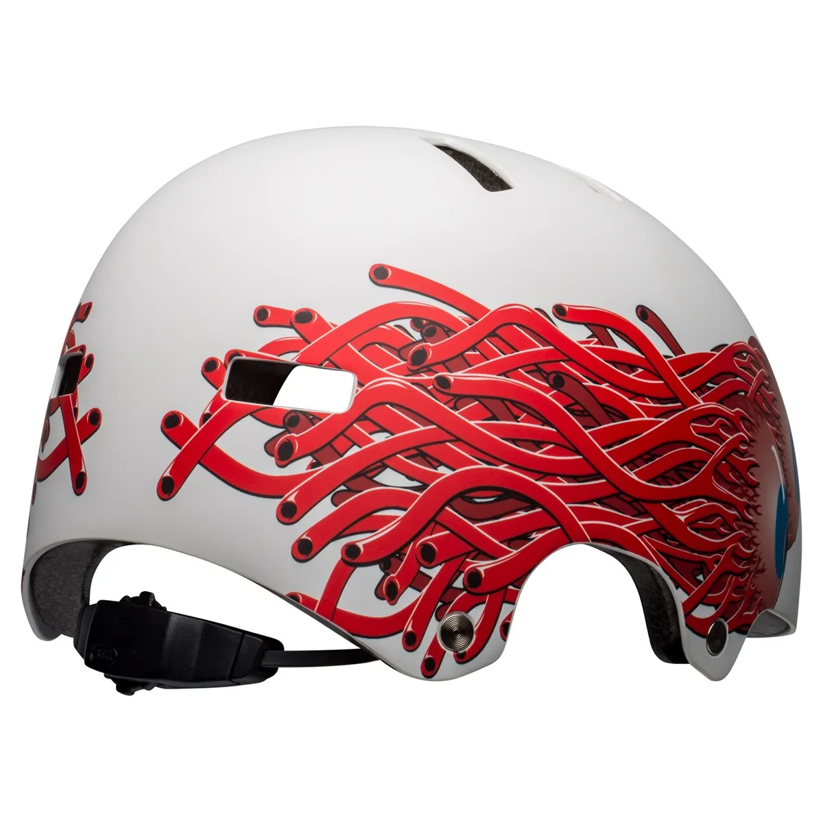 Bell Span BMX Helmet - Matt White Eyes