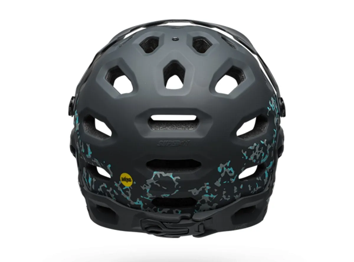 Bell Super 3R MIPS Full Face Helmet - Joy Ride - Lead Stone