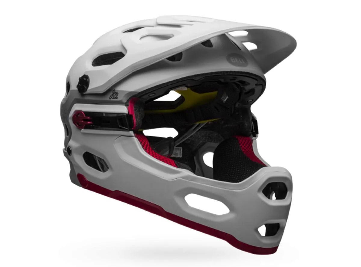 Bell Super 3R MIPS Full Face Helmet - Joy Ride - White-Cherry Dissolve