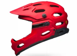 Bell Super 3R MIPS Full Face Helmet - Matt Hibiscus-Smoke