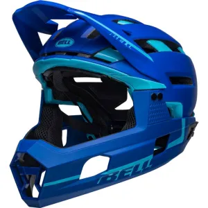 Bell Super Air R Spherical Full Face Helmet - Matt Gloss Blues