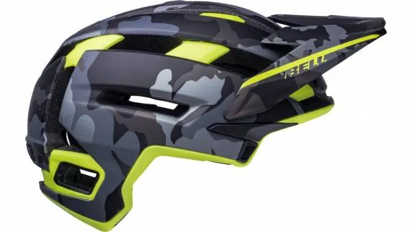 Bell Super Air Spherical MTB Helmet - Matt Camo-HiViz