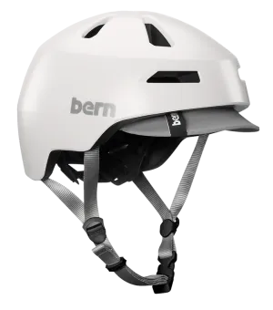 Bern Brentwood 2.0 MIPS Helmet with Visor - Satin White