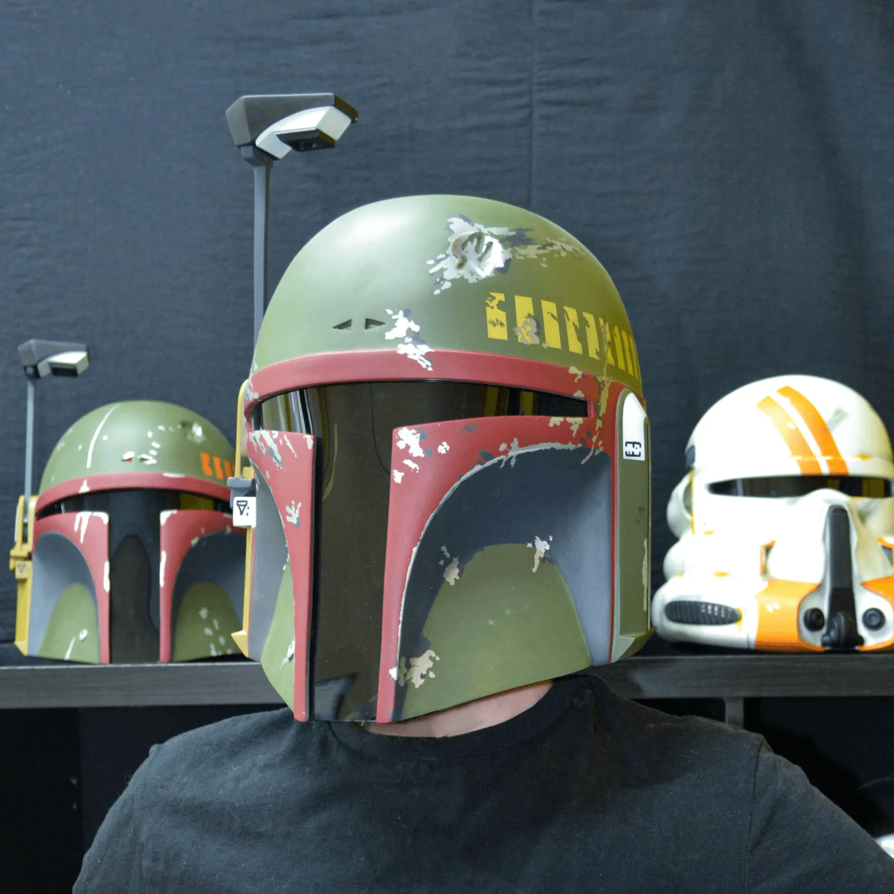 Boba Fett - Classic Old Helmet with LED