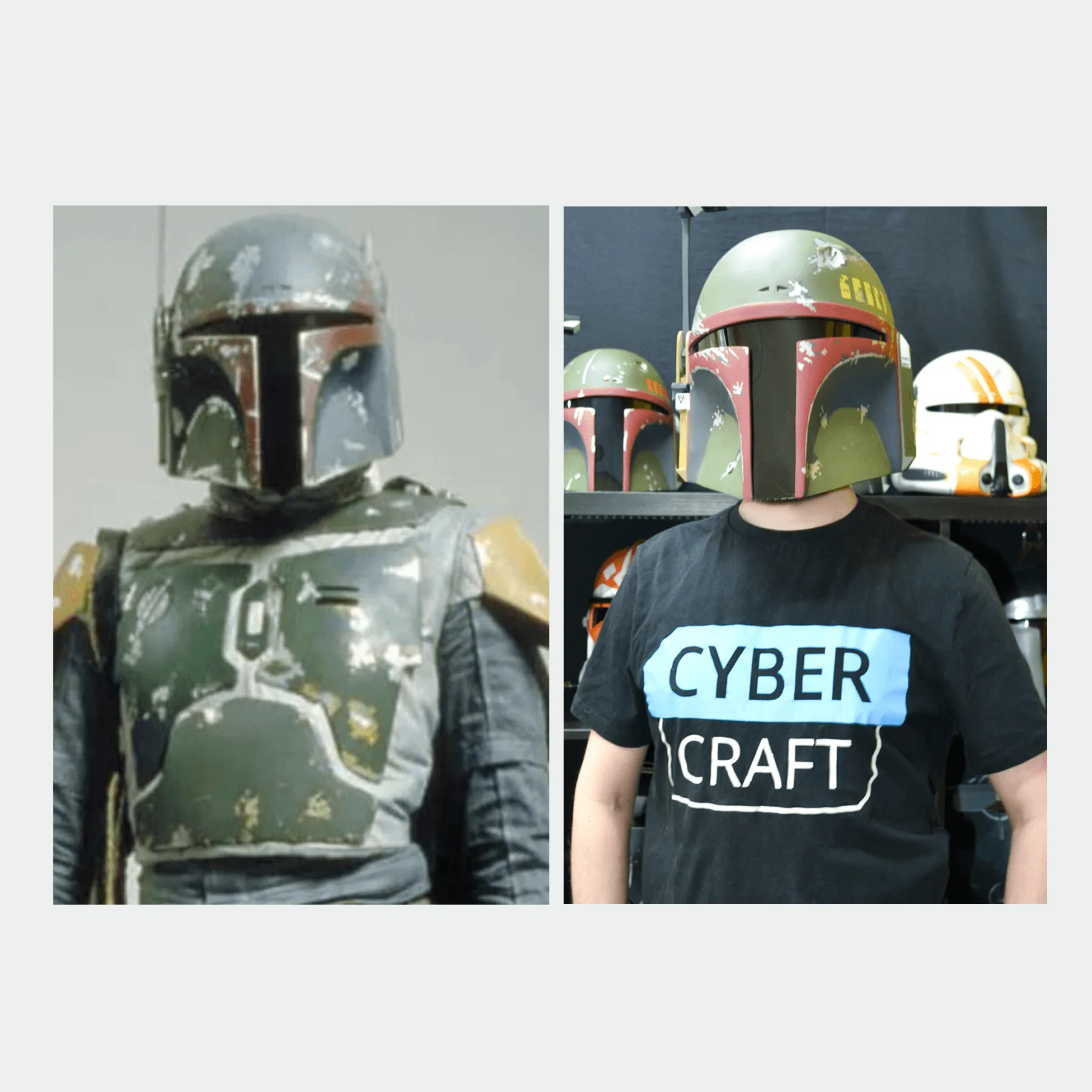 Boba Fett - Classic Old Helmet with LED