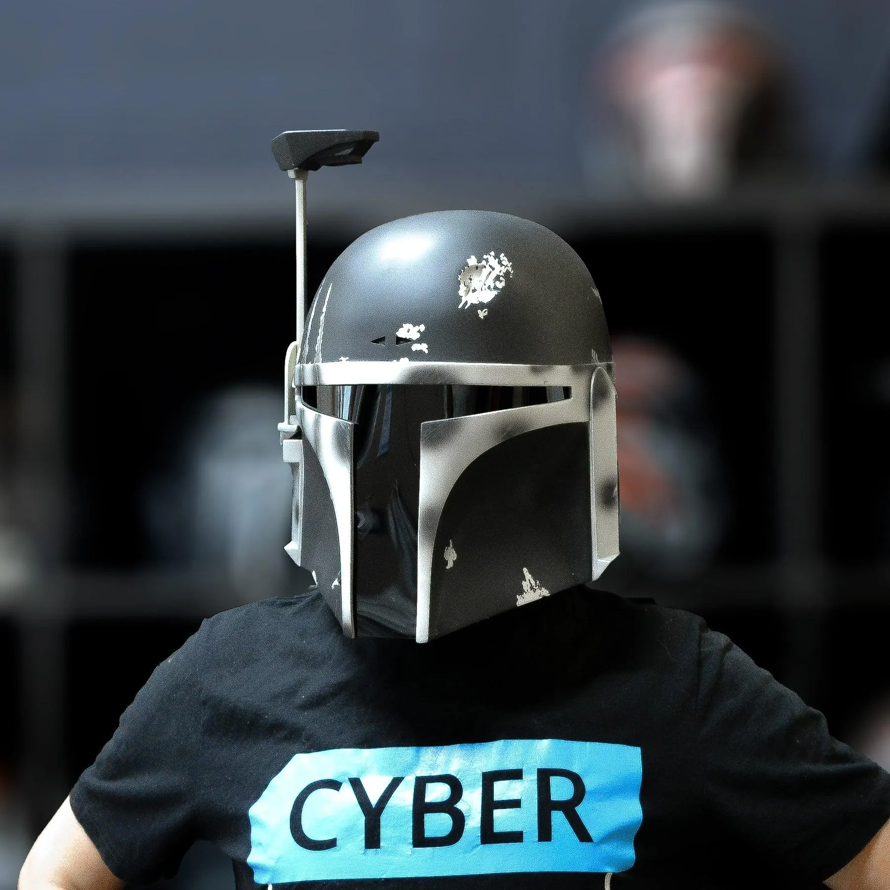 Boba Fett - Custom Black Helmet with LED