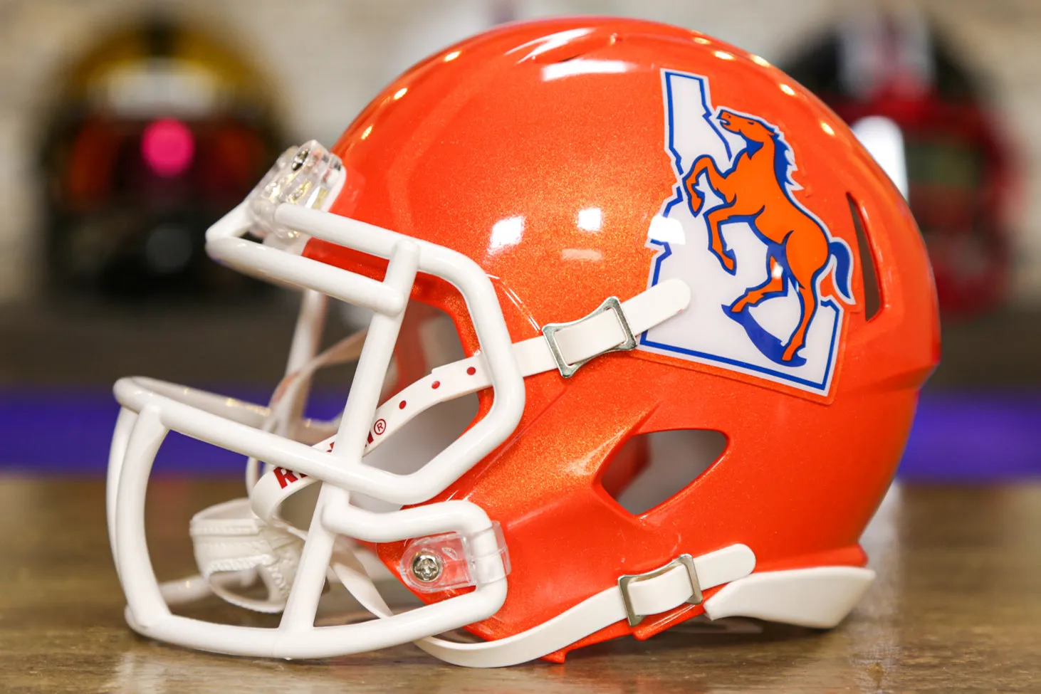 Boise State Broncos Riddell Speed Mini Helmet - Orange Alternate