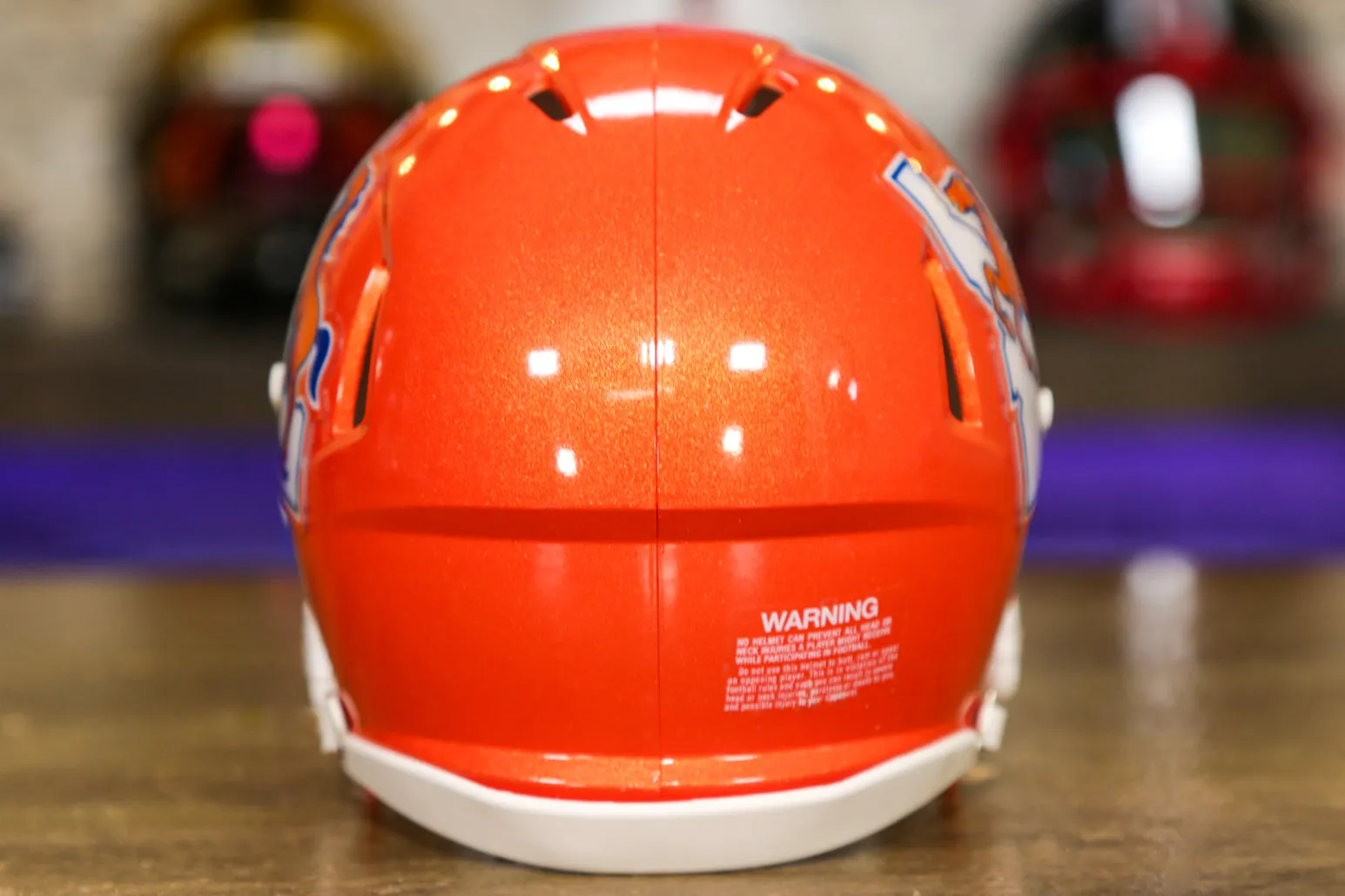 Boise State Broncos Riddell Speed Mini Helmet - Orange Alternate