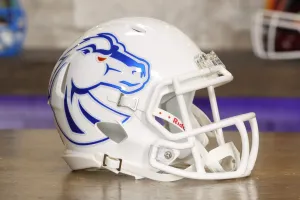 Boise State Broncos Riddell Speed Mini Helmet - White Alternate