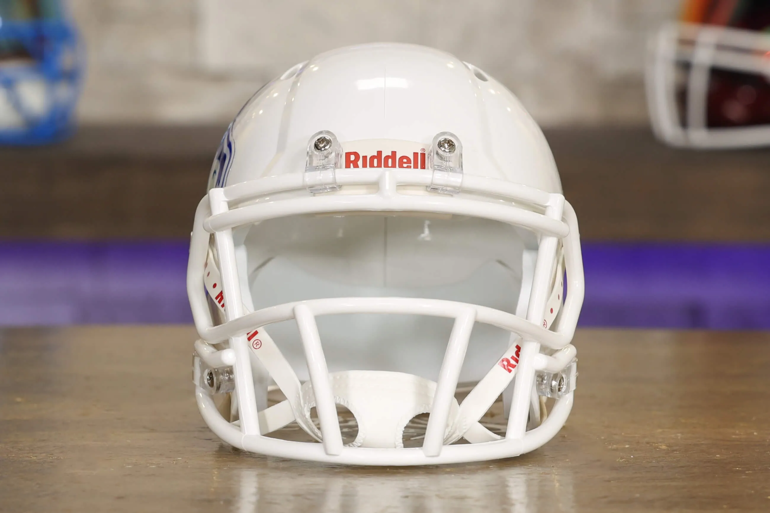 Boise State Broncos Riddell Speed Mini Helmet - White Alternate