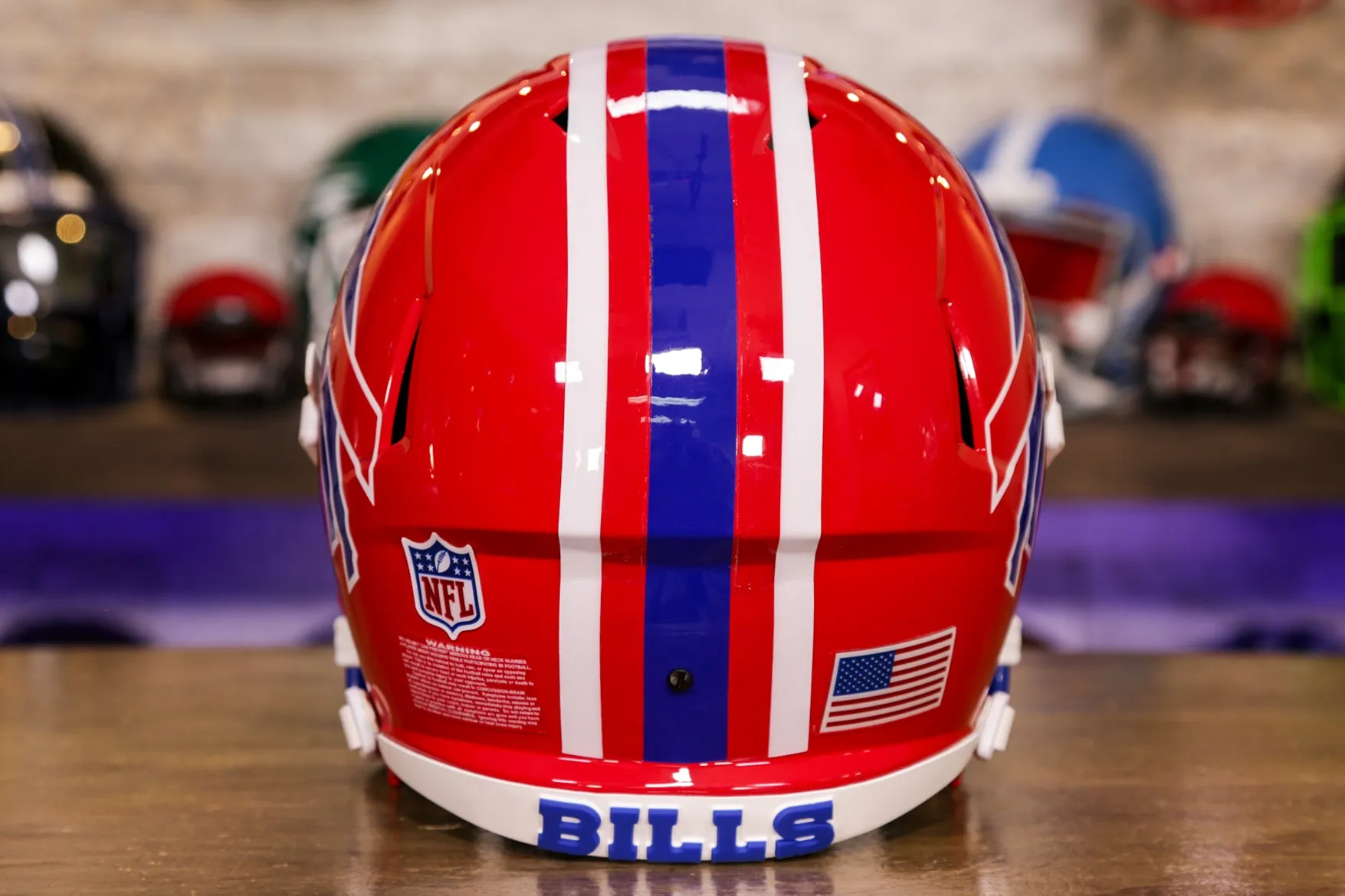 Buffalo Bills Riddell Speed Display Helmet - GG Edition 00154