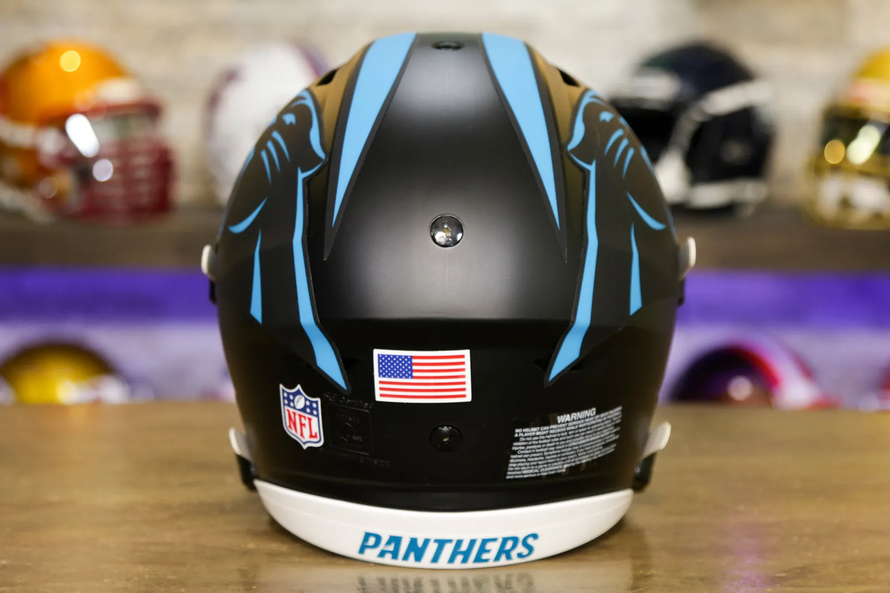 Carolina Panthers Riddell SpeedFlex Helmet - Black Alternate