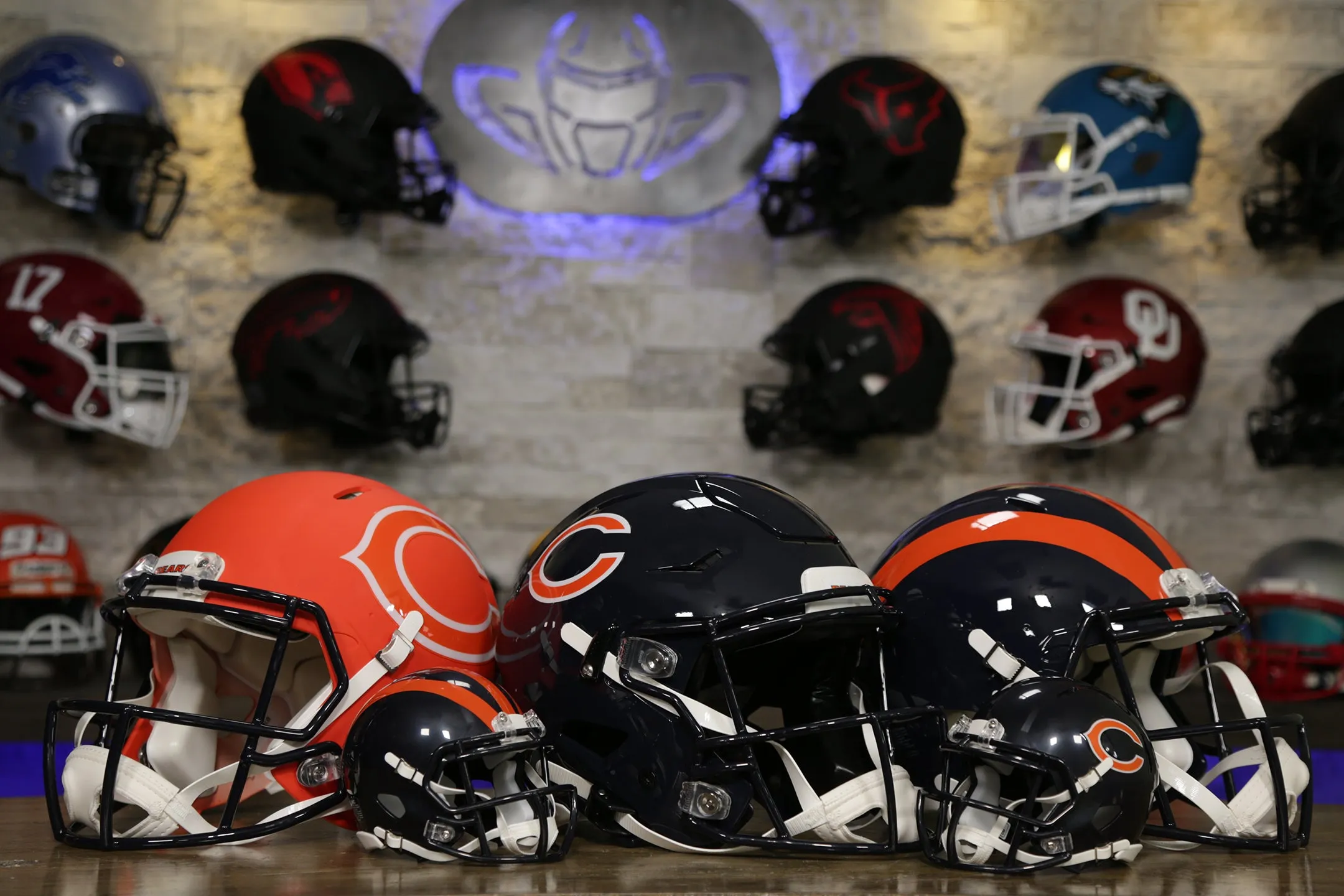 Chicago Bears Riddell Speed Display Helmet