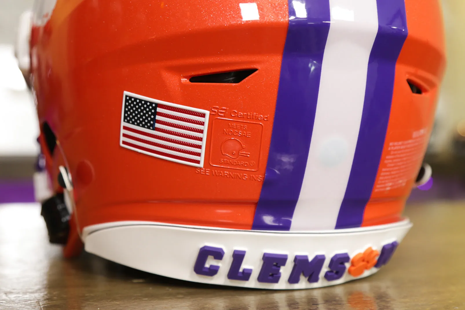 Clemson Tigers Riddell SpeedFlex Helmet - GG Edition 00112