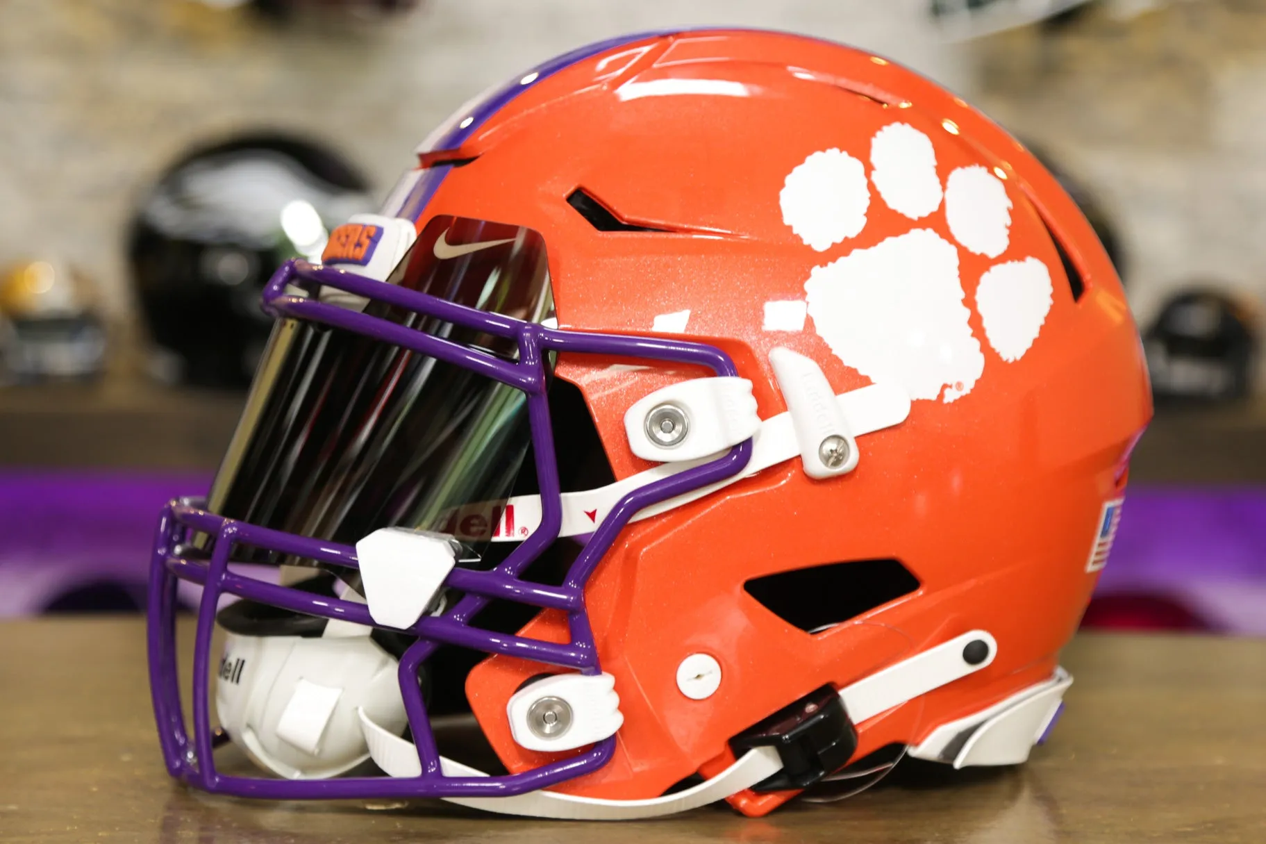 Clemson Tigers Riddell SpeedFlex Helmet - GG Edition 00112