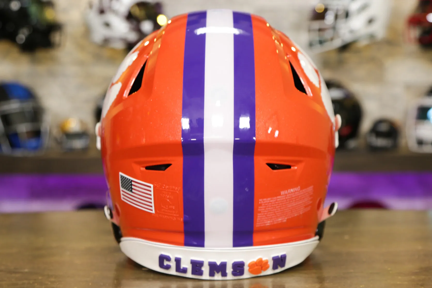 Clemson Tigers Riddell SpeedFlex Helmet - GG Edition 00112