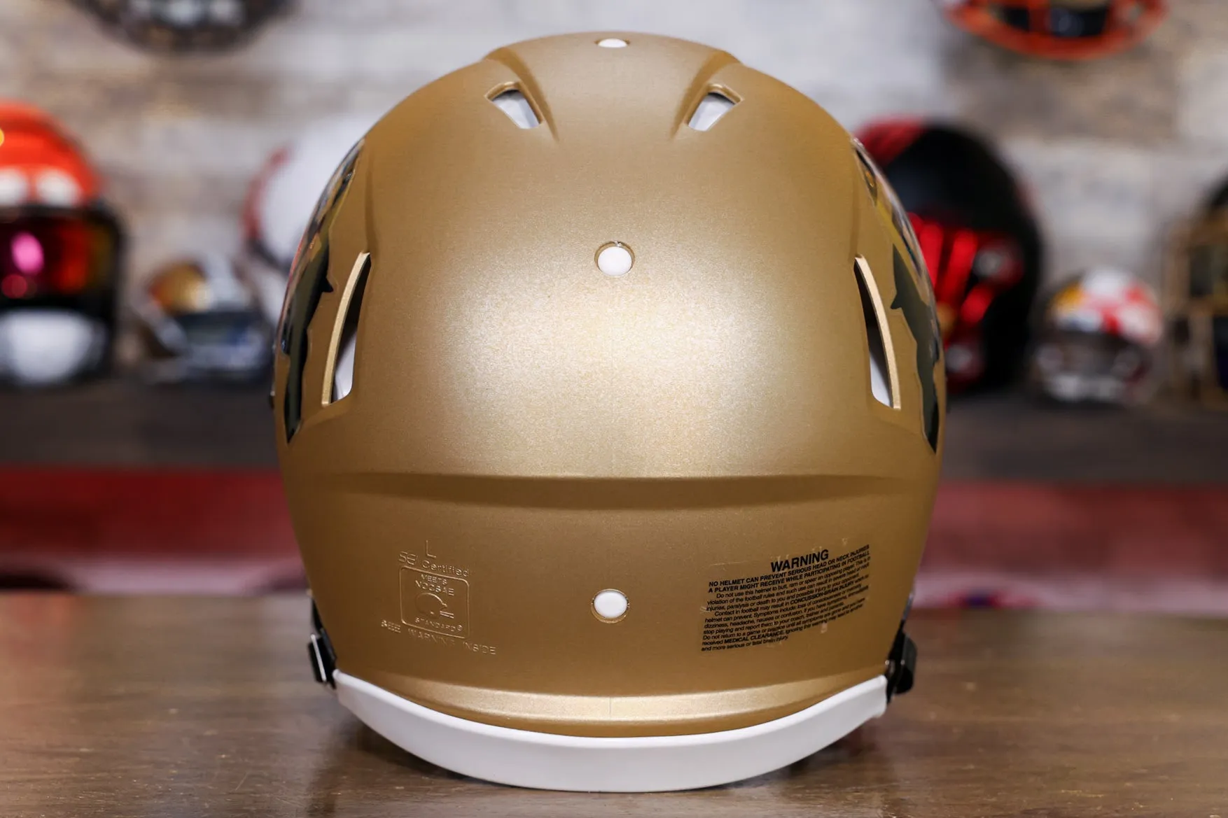 Colorado Buffaloes Riddell Speed Authentic Helmet - Satin Gold