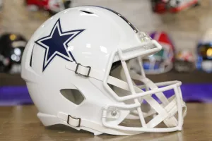 Dallas Cowboys Riddell Speed Display Helmet - White Alternate