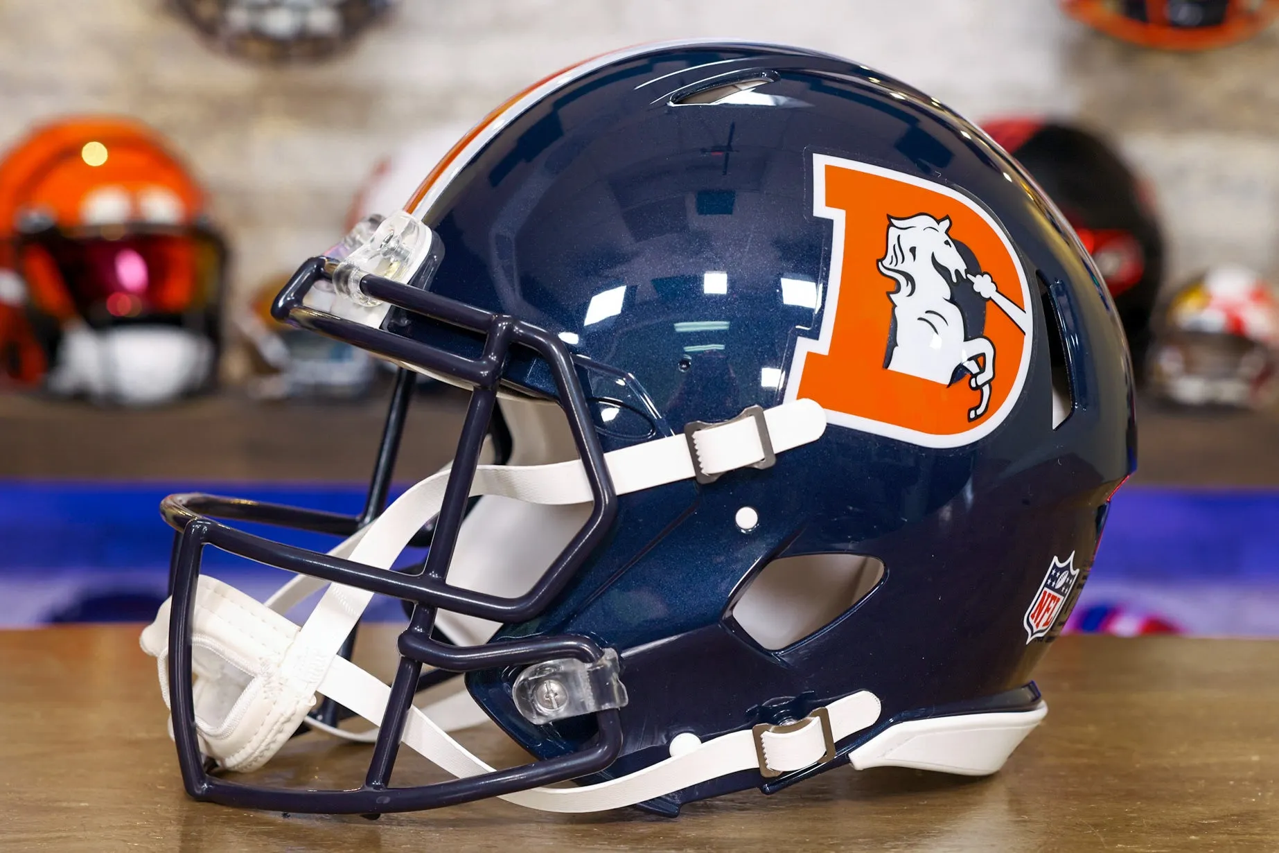 Denver Broncos Riddell Speed Authentic Helmet - Alternate Color Rush