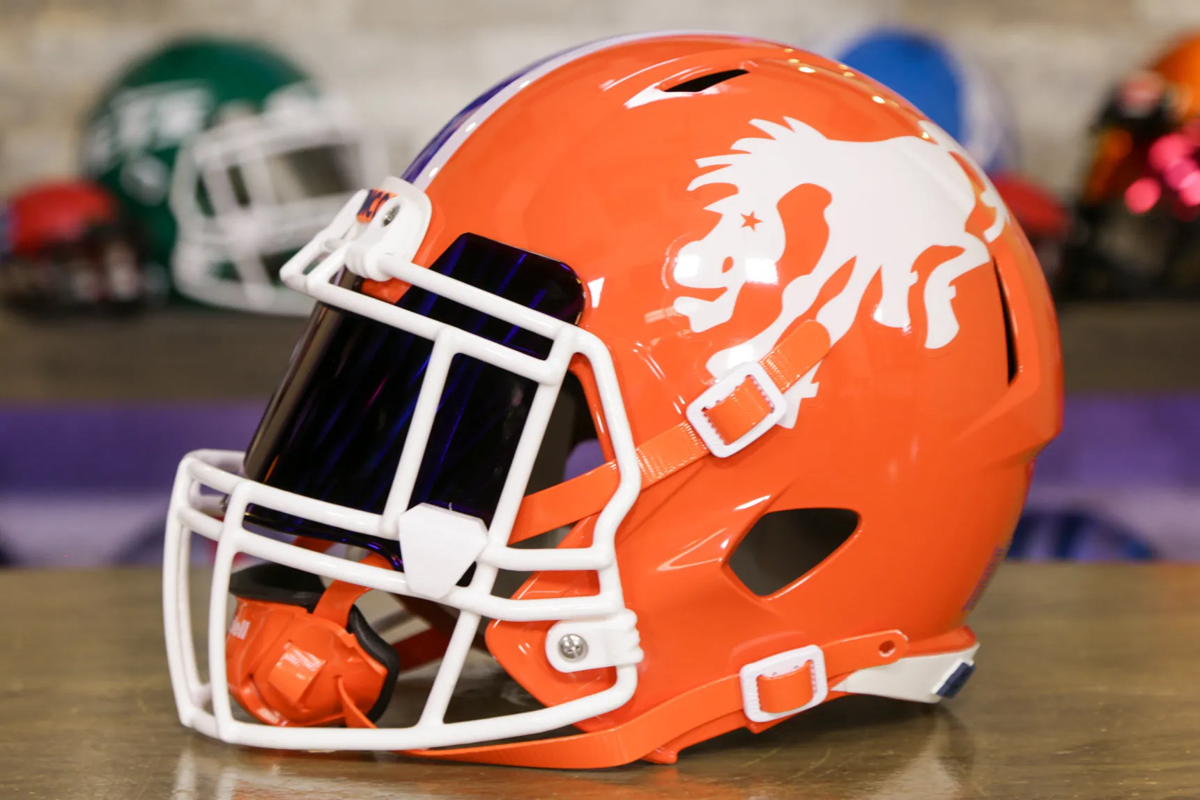 Denver Broncos Riddell Speed Display Helmet - GG Edition 00242