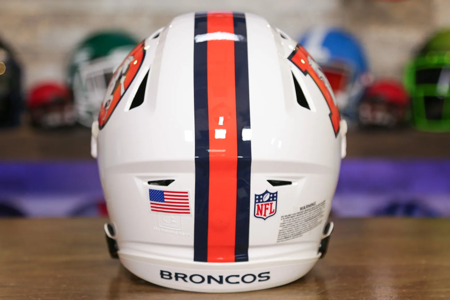 Denver Broncos Riddell SpeedFlex Helmet - Snowcapped Alternate