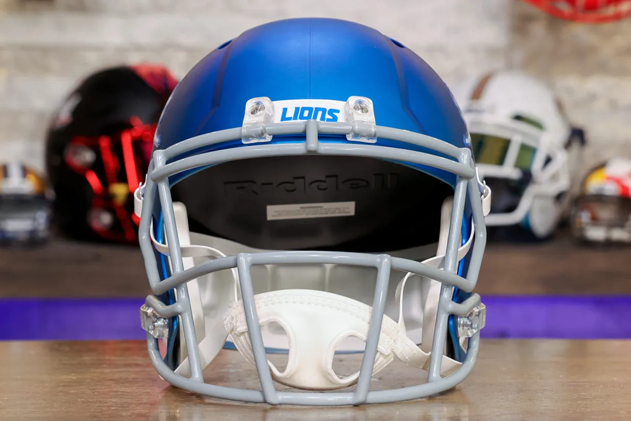 Detroit Lions Riddell Speed Display Helmet - Alternate