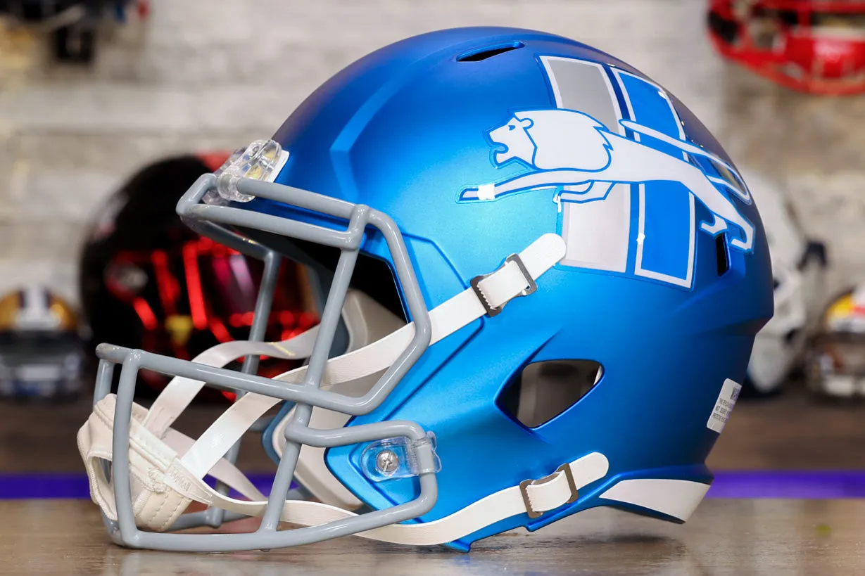 Detroit Lions Riddell Speed Display Helmet - Alternate