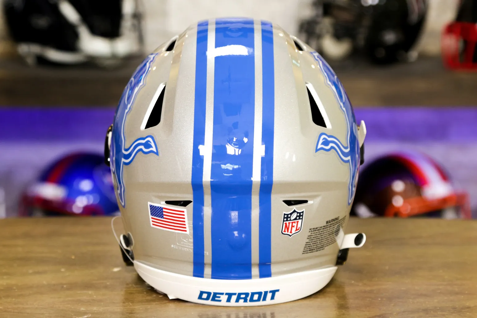 Detroit Lions Riddell SpeedFlex Helmet  - 2017-2023 Throwback