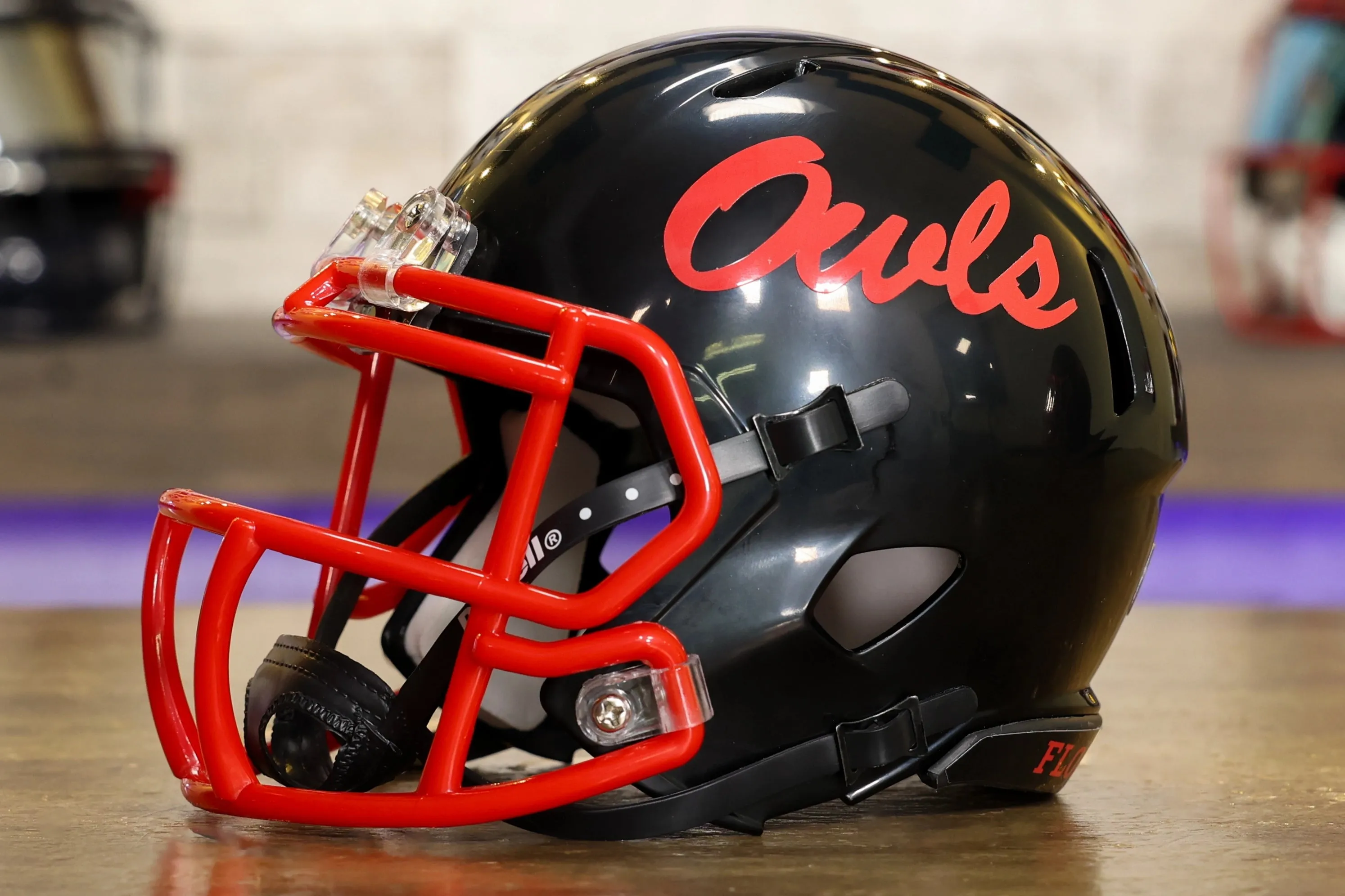 Florida Atlantic Owls Speed Mini Helmet - Black Limited