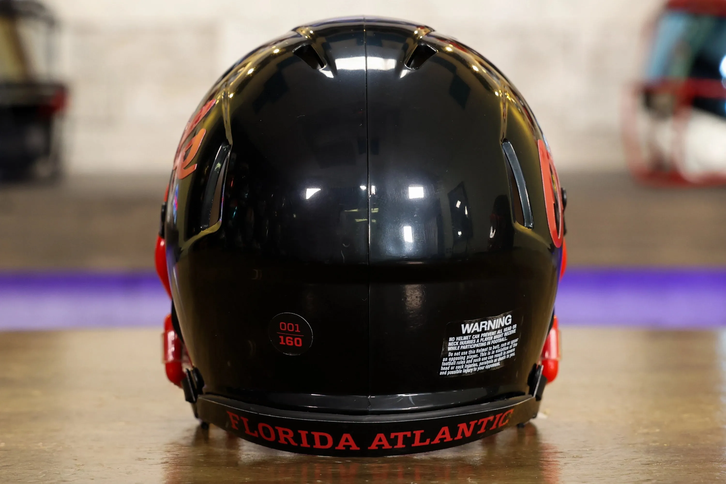 Florida Atlantic Owls Speed Mini Helmet - Black Limited