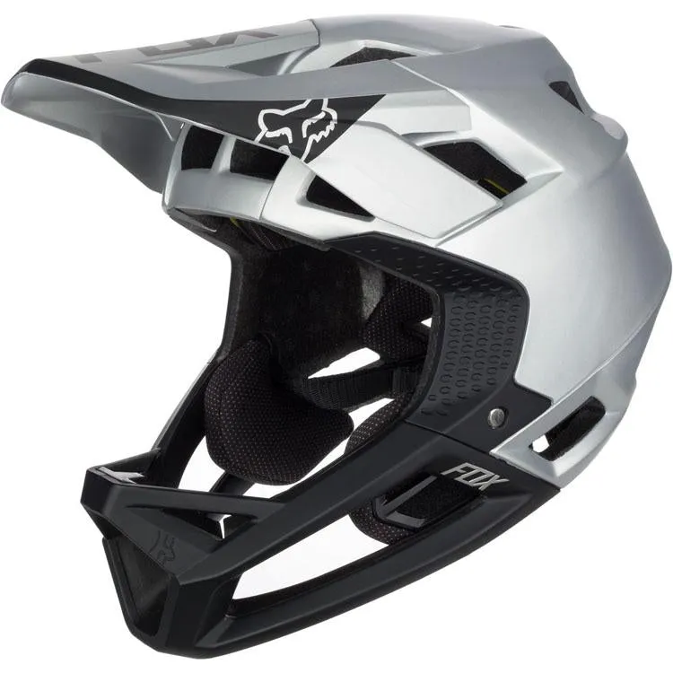Fox Racing Proframe Moth Full Face Helmet - Black-Silver - Duplicate